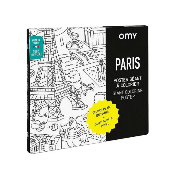 OMY Jeux & Fun^ Poster G Ant Colorier - Paris
