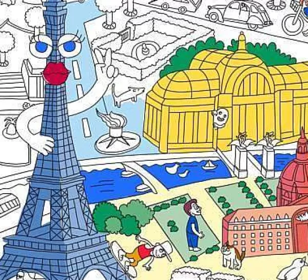 OMY Jeux & Fun^ Poster G Ant Colorier - Paris
