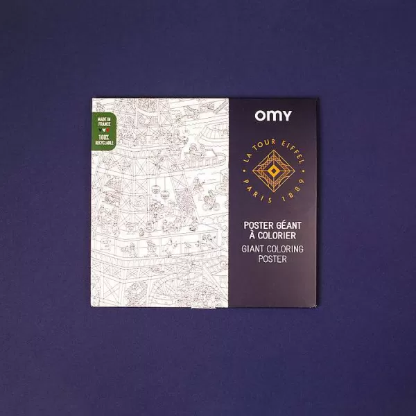 OMY Jeux & Fun^ Poster G Ant Colorier - Tour Eiffel