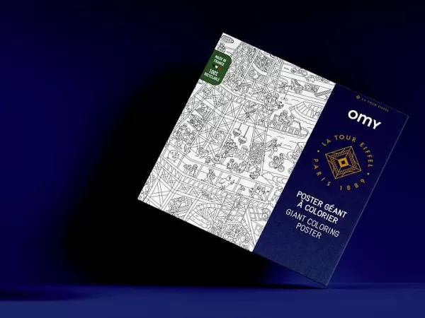 OMY Jeux & Fun^ Poster G Ant Colorier - Tour Eiffel