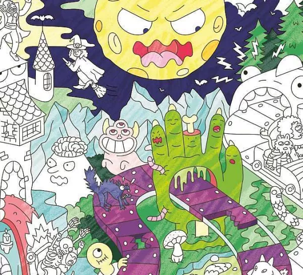 OMY Jeux & Fun^ Poster G Ant Colorier - Zombie
