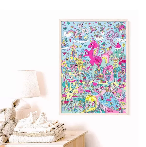 OMY Jeux & Fun^ Poster Sticker - Lily