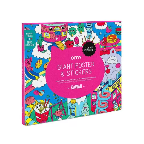 OMY Jeux & Fun^ Poster Stickers - Kawa
