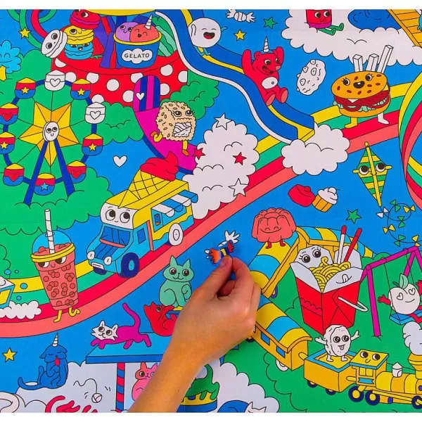 OMY Jeux & Fun^ Poster Stickers - Kawa