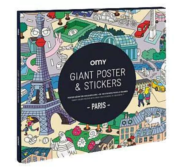 OMY Jeux & Fun^ Poster Stickers - Paris