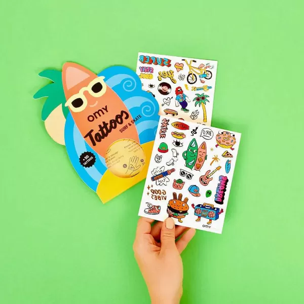 OMY Jeux & Fun^ Tattoos - Surf & Skate