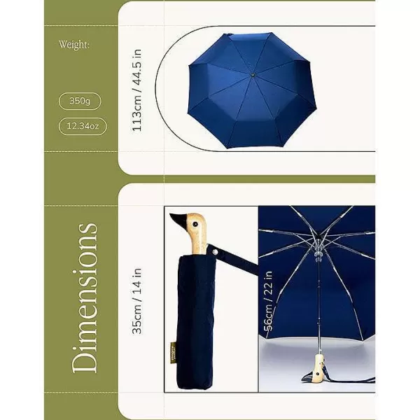 ORIGINAL DUCKHEAD Accessoires (porte-clés, Parapluies)^Parapluie Compact Avec Manche Duck - Navy