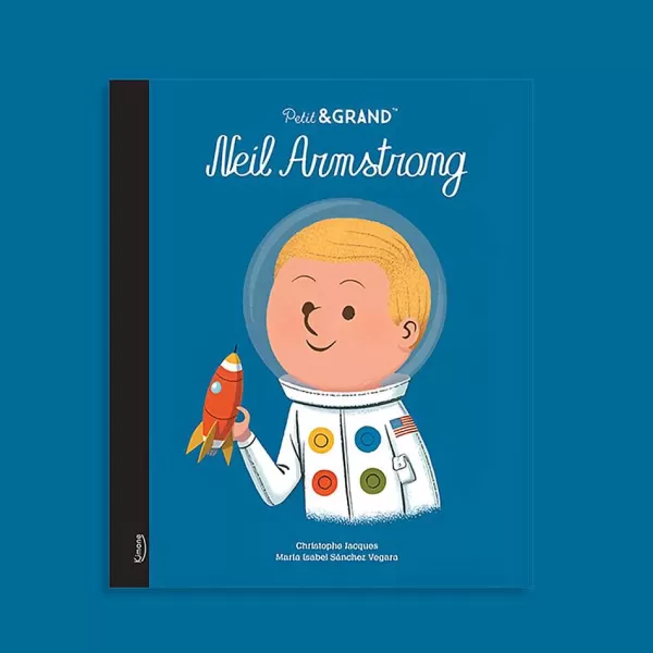 ELCY Livres Enfants^Petit & Grand Livre - Neil Armstrong