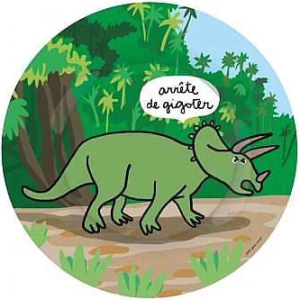 PETIT JOUR Vaisselle Enfant^ Assiette Dessert - Tric Ratops