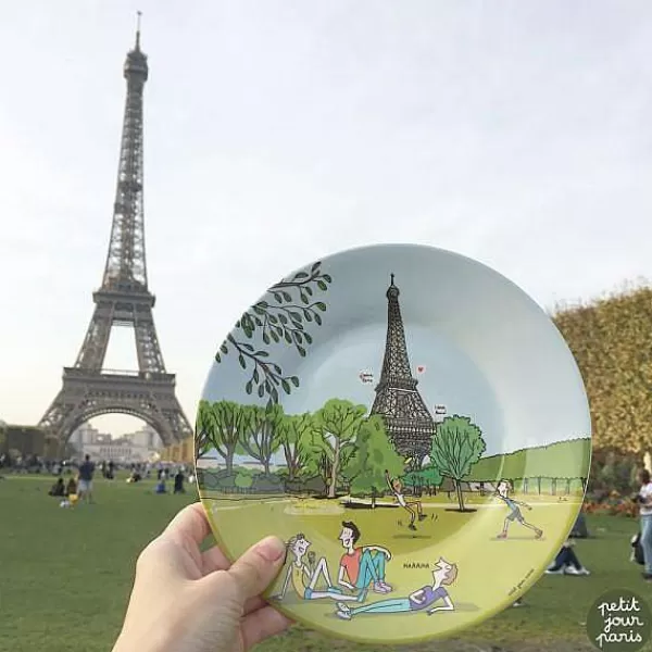 PETIT JOUR Vaisselle Enfant^ Assiette Dessert Paris - Champ De Mars