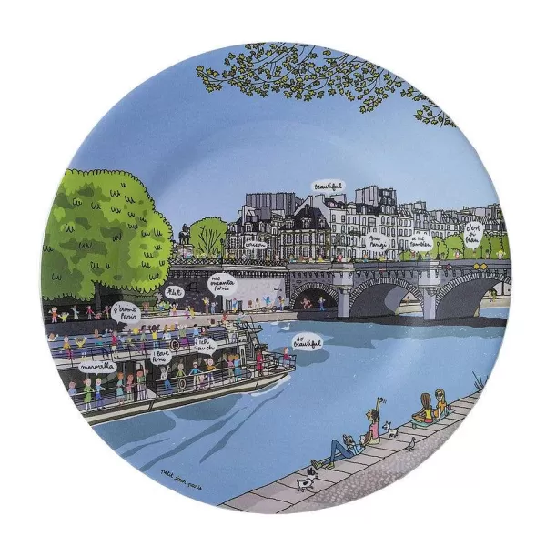 PETIT JOUR Assiettes & Plats^ Assiette Dessert Paris - Pont Neuf
