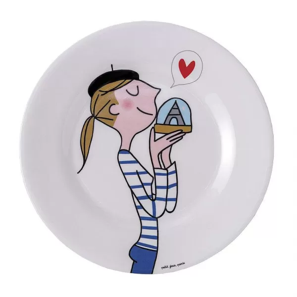 PETIT JOUR Assiettes & Plats^ Assiette Dessert Parisienne - Blanche