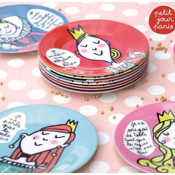 PETIT JOUR Vaisselle Enfant^ Assiette Dessert Princesse - Pleine