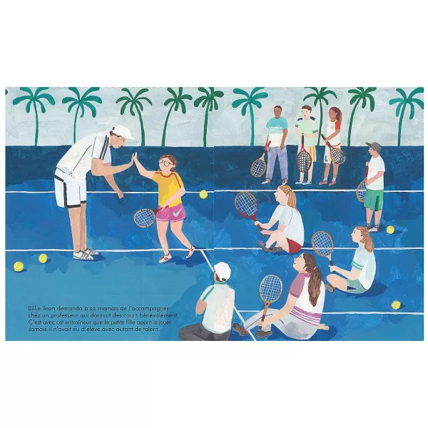 ELCY Livres Enfants^Petite & Grande Livre - Billie Jean King