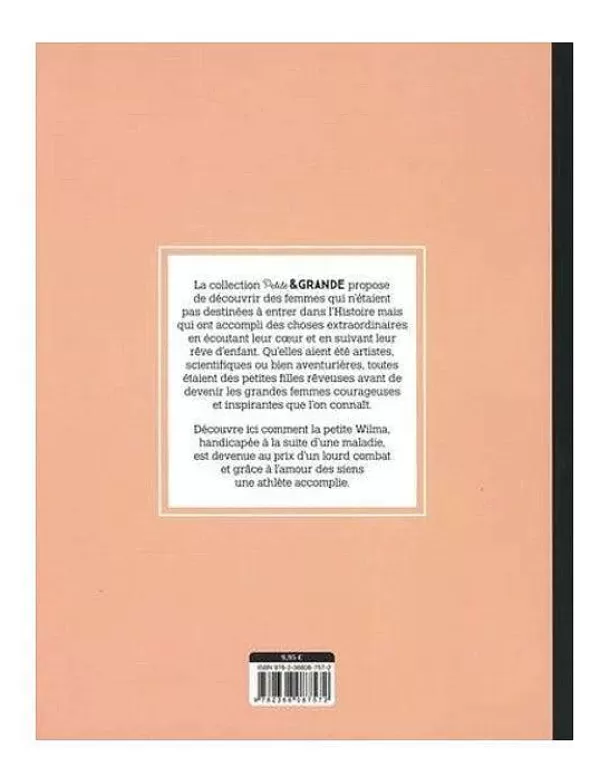 ELCY Livres Enfants^Petite & Grande Livre - Wilma Rudolph