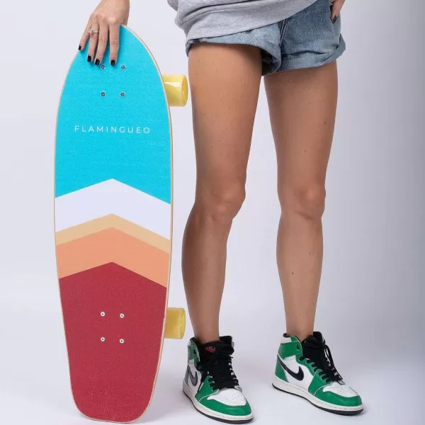 Flamingueo Jeux & Fun^Planche De Skateboard - Oscar Multicolour Lines