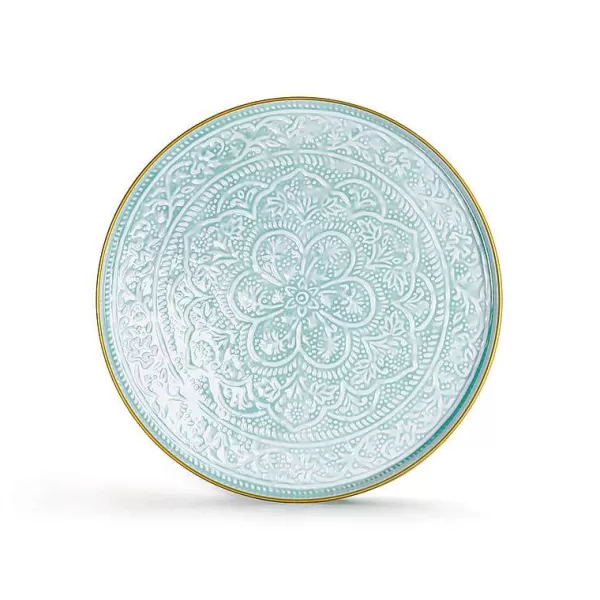 RYON DISTRIBUTION Plateaux Berbères^Plateau Berb Re 45 Cm - Bleu Clair