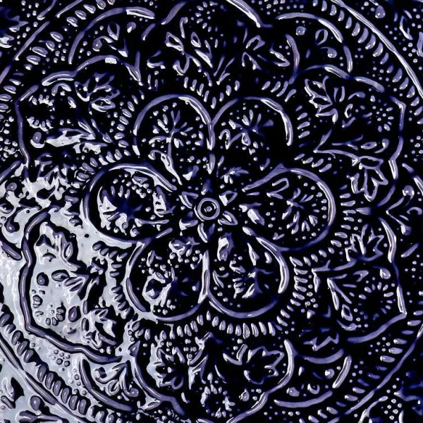 RYON DISTRIBUTION Plateaux Berbères^Plateau Berb Re 45 Cm - Bleu Marine