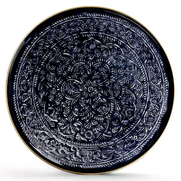 RYON DISTRIBUTION Plateaux Berbères^Plateau Berb Re 60 Cm - Bleu Marine