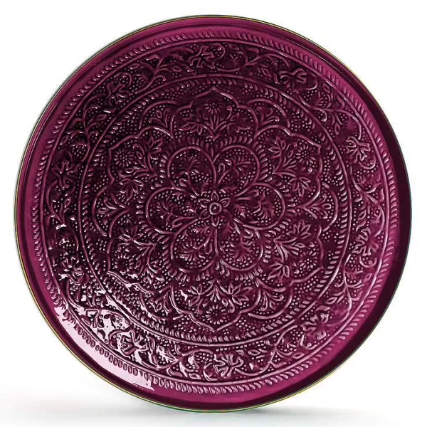 RYON DISTRIBUTION Plateaux Berbères^Plateau Berb Re 60 Cm - Burgundy