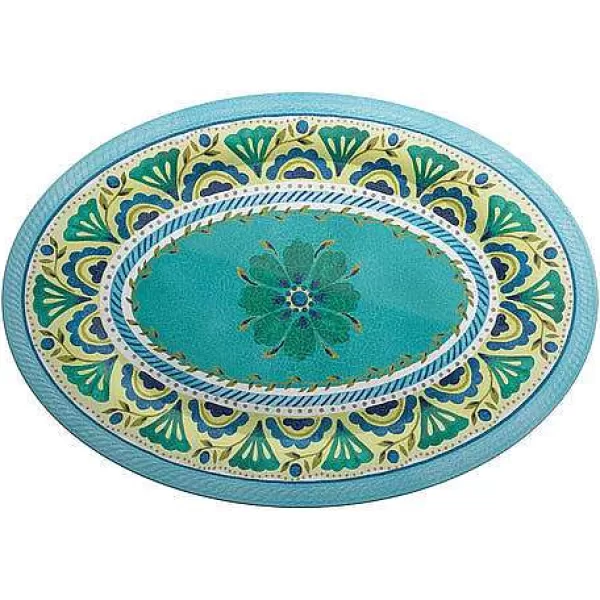 SERAFINO ZANI Assiettes & Plats^Plateau Ovale M Lamine 52 Cm - Londres