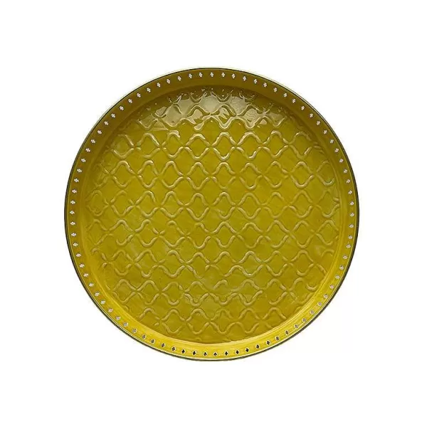 RYON DISTRIBUTION Plateaux Berbères^Plateau Riviera 45 Cm - Moutarde