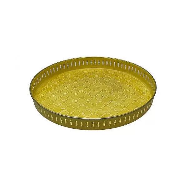 RYON DISTRIBUTION Plateaux Berbères^Plateau Riviera 45 Cm - Moutarde