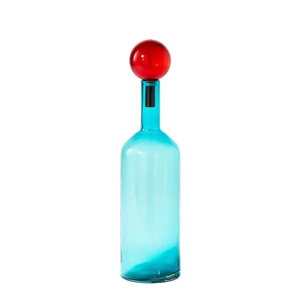 POLSPOTTEN Bouteilles, Carafes^Pols Potten Bouteille En Verre H.44 Cm - Bleu