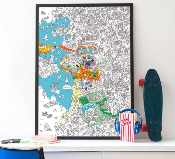 OMY Jeux & Fun^Poster G Ant Colorier - Marseille