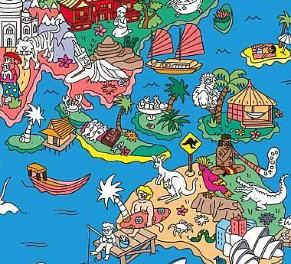 OMY Jeux & Fun^Poster Stickers - France