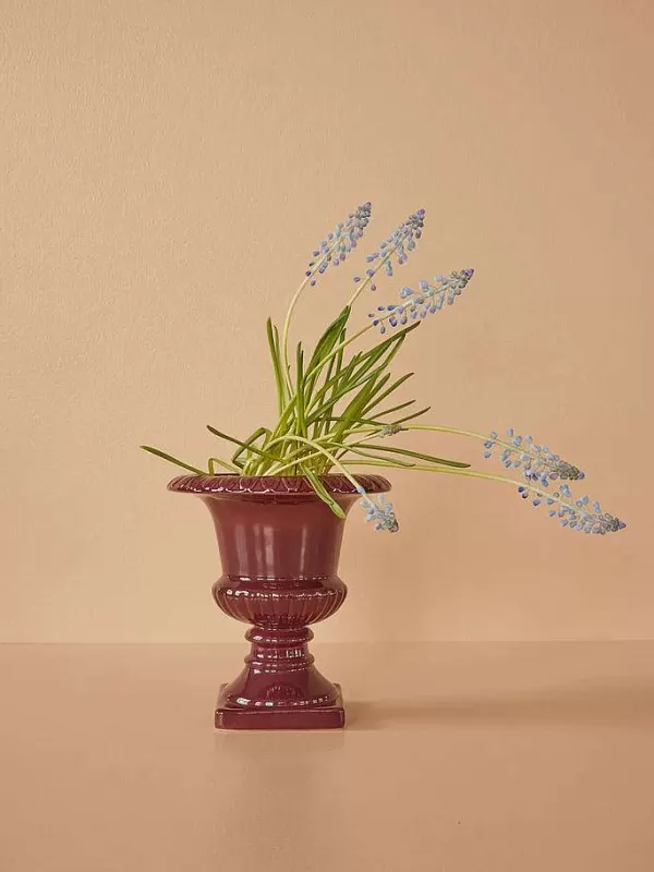 RICE Vases / Petits Objects Déco^Pot En Porcelaine H.20 Cm - Aubergine