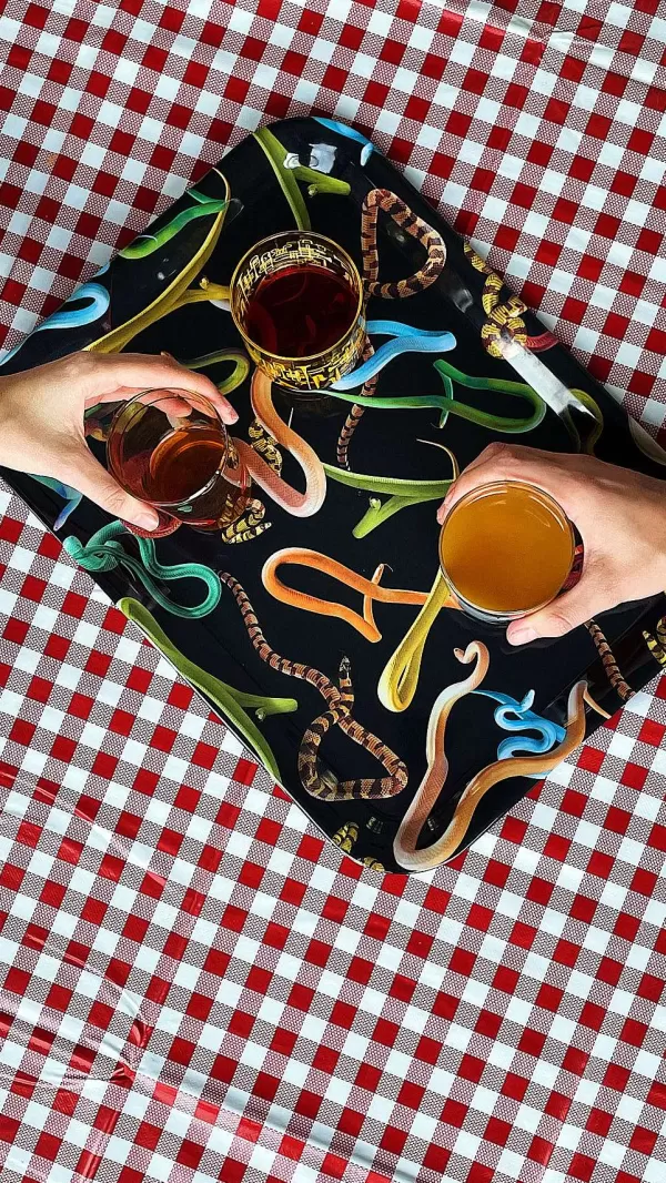 SELETTI Vases / Petits Objects Déco^ - Plateau Toiletpaper Snakes