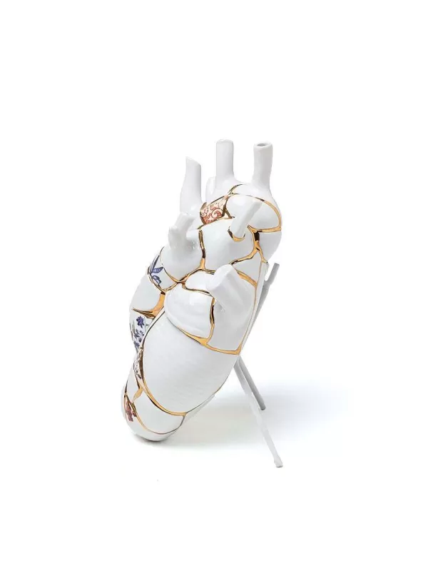 SELETTI Vases / Petits Objects Déco^ Vase "Love In Bloom" H 25 Cm - Kintsugi