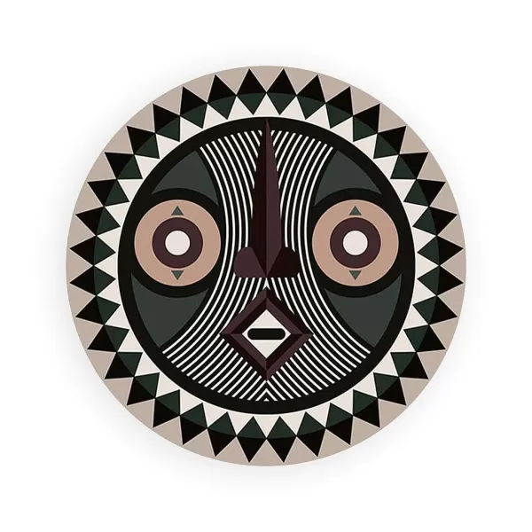 PODEVACHE Sets De Table^Set De Table 38 Cm - Masque Africain "Douala"