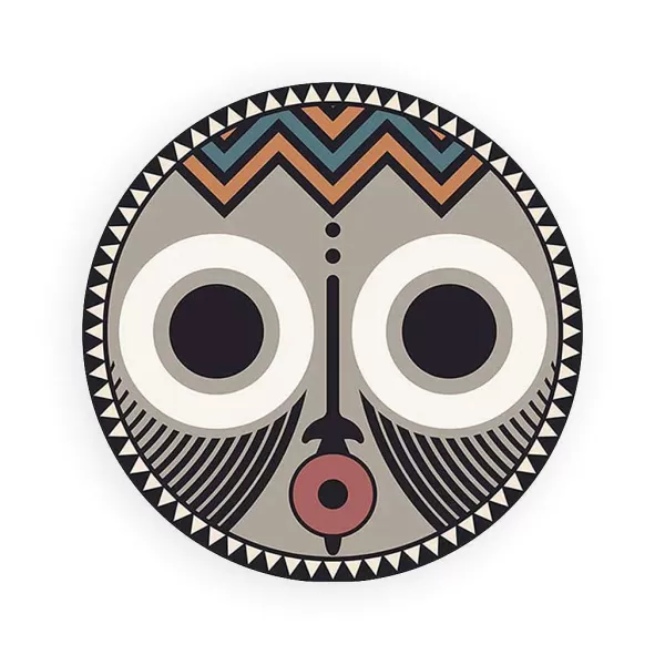 PODEVACHE Sets De Table^Set De Table 38 Cm - Masque Africain "Ohh"