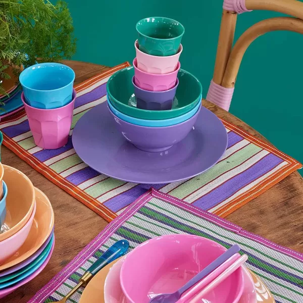 RICE Sets De Table^Set De Table Rayures - Coloris Multiples