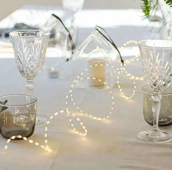SIRIUS Luminaires^ Guirlande Lumineuse 300 Leds Kiki Fil Argent