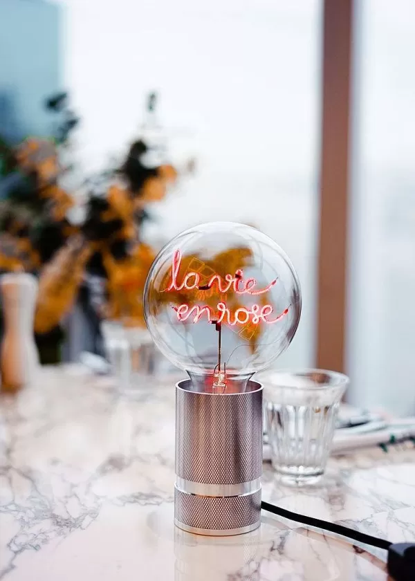 ELEMENTS LIGHTING Ampoules Message^Socle Pour Ampoule Message Argent - H 10 Cm