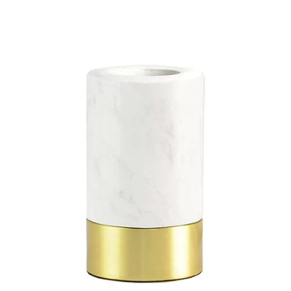 ELEMENTS LIGHTING Ampoules Message^Socle Pour Ampoule Message Marbre Blanc - H 11.5 Cm