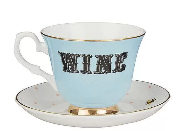 YVONNE ELLEN Mugs & Tasses^Tasse A The & Soucoupe Vintage - Wine