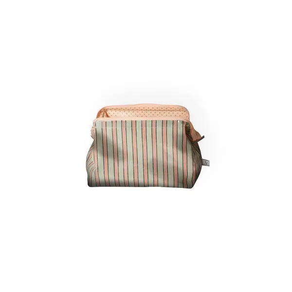 EJA Pochettes / Trousses^Trousse De Toilette - Rayures Vertes & Roses
