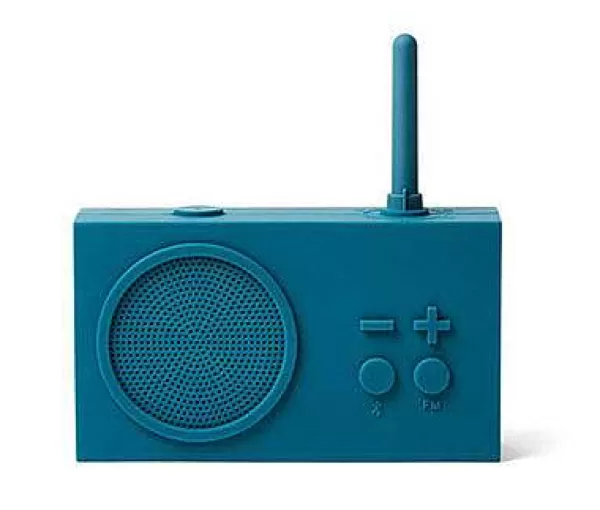 LEXON Audio / Réveils / Photo^Tykho 3 Enceinte Bluetooth Avec Radio Fm - Bleu Canard