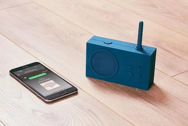 LEXON Audio / Réveils / Photo^Tykho 3 Enceinte Bluetooth Avec Radio Fm - Bleu Canard