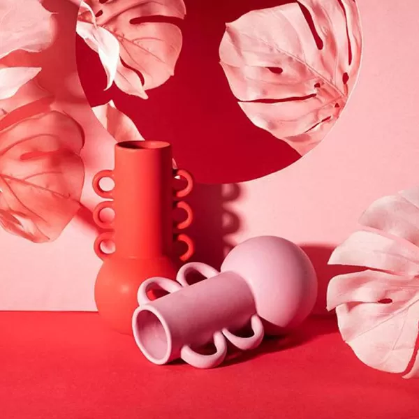 Sass & belle Vases / Petits Objects Déco^Vase Amphora - Rouge Lipstick H 20 Cm