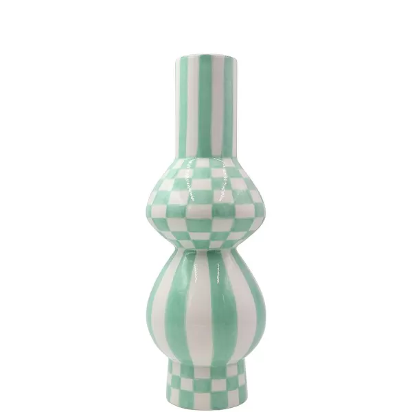 Que Rico Vases / Petits Objects Déco^Vase Gabriela - Squares & Stripes H. 38 Cm