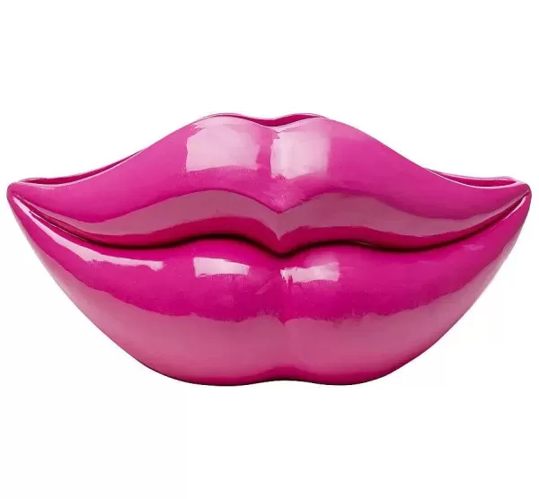 KARE DESIGN Vases / Petits Objects Déco^Vase Lips Fushia H.28 Cm