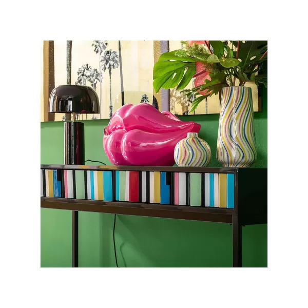 KARE DESIGN Vases / Petits Objects Déco^Vase Lips Fushia H.28 Cm
