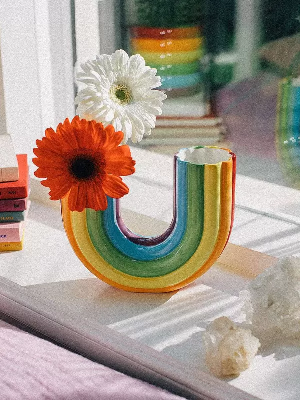 DOIY (MANTA) Vases / Petits Objects Déco^Vase Rainbow H.20 Cm