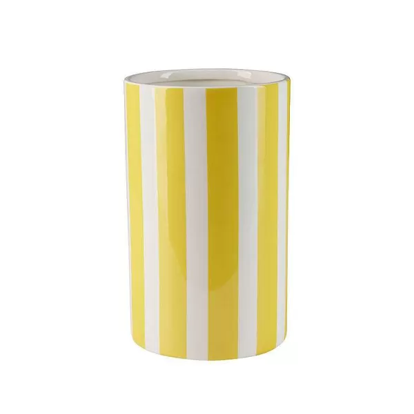 COZY LIVING Vases / Petits Objects Déco^Vase Stripes H.15 Cm - Jaune