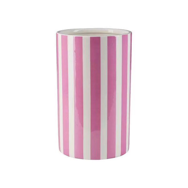 COZY LIVING Vases / Petits Objects Déco^Vase Stripes H.15 Cm - Rose